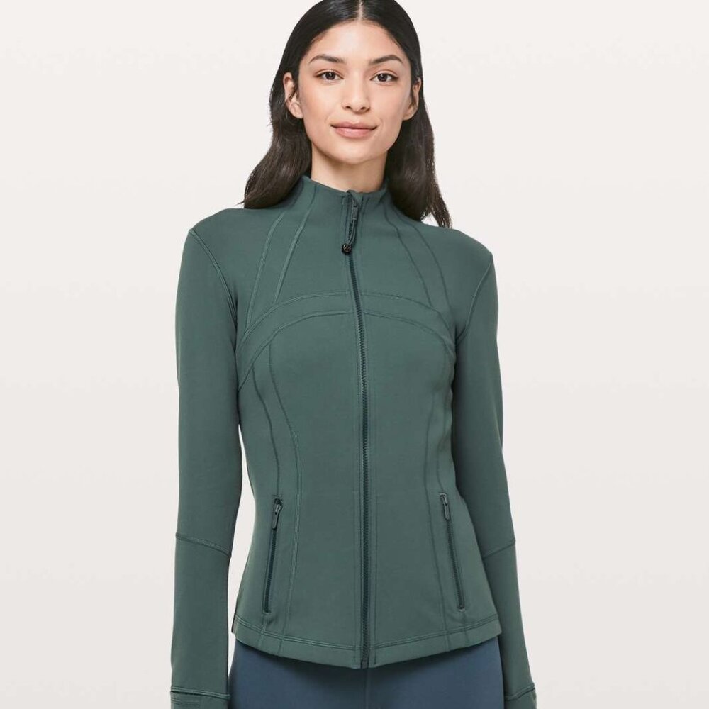 Lululemon Define Jacket Teal Shadow 4 Luon Rare Color $128 EUC